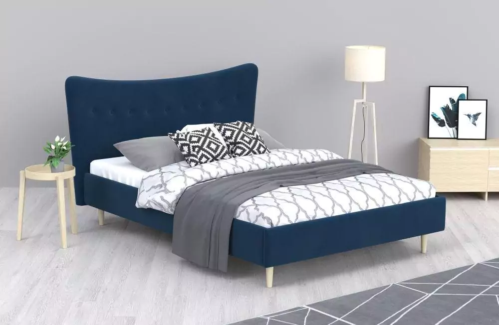 Мягкая кровать Финна 160х200 дизайн 4