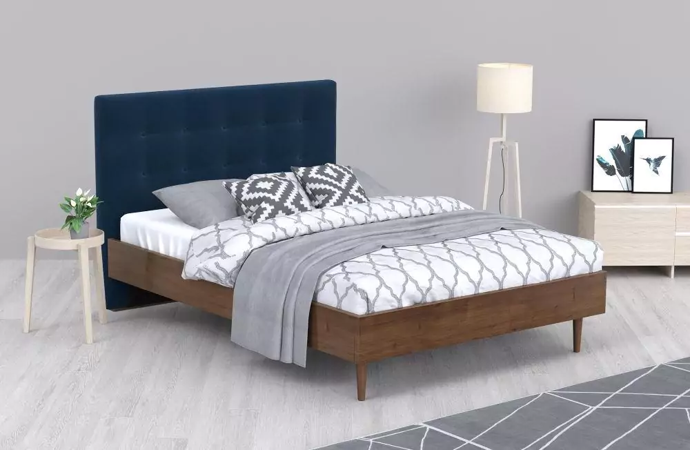 Мягкая кровать Альмена 160х200 дизайн 3