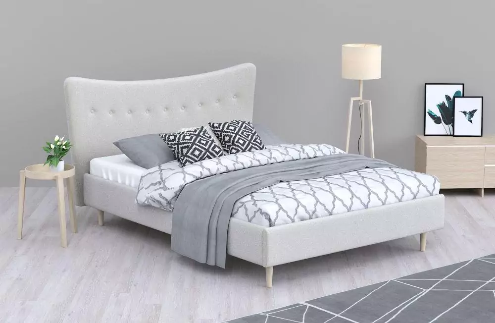Мягкая кровать Финна 160х200 дизайн 5