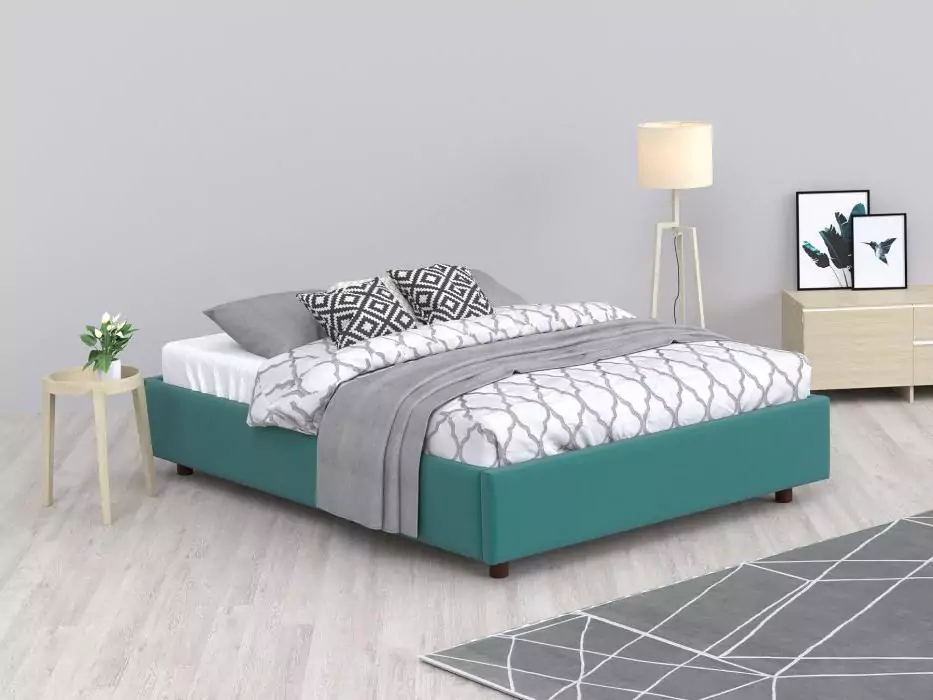 Мягкая кровать SleepBox 160х200 без изголовья дизайн 2