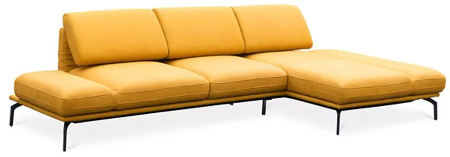 Кожаный диван с оттоманкой Рузвельт дизайн 1