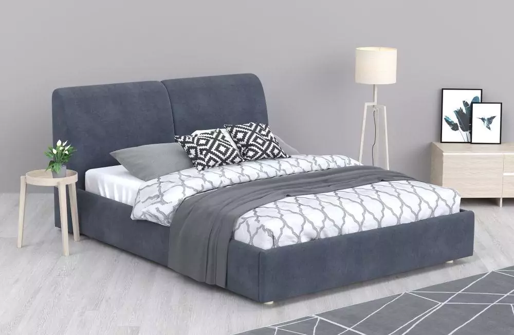 Мягкая кровать Бекка 160х200 дизайн 8
