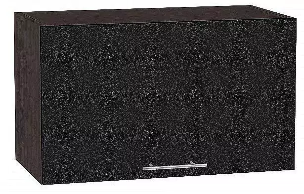 Шкаф верхний горизонтальный Валерия-М 600 Черный металлик/Венге