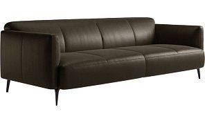 Прямой кожаный диван Next 2 (Лофт) Без механизма 
