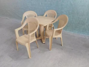 Комплект пластиковой мебели стол Бали «Bali» + 4 кресла Элегант 