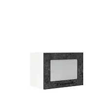 Шкаф верхний горизонтальный со стеклом ШВГС 500 Нувель (бетон черный) 