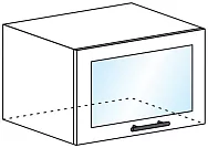 Шкаф горизонтальный со стеклом ШВГС 600 арт153