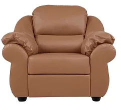 Кресло Вестон кожаное Bellagio Caramel дизайн 3 Без механизма 