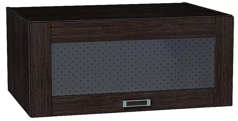 Шкаф верхний горизонтальный остекленный с увеличенной глубиной Лофт 800 Wenge Veralinga/Венге