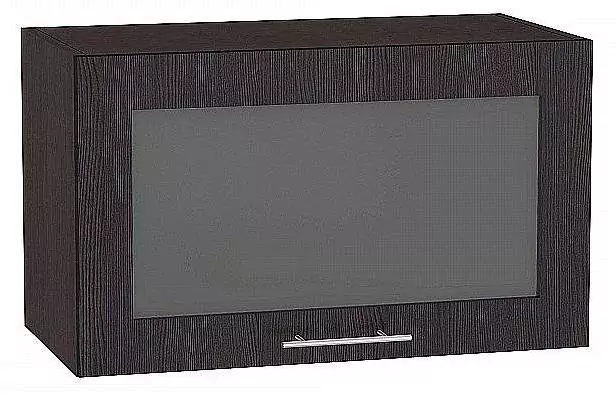 Шкаф верхний горизонтальный остекленный Валерия-М 600 Венге/Венге
