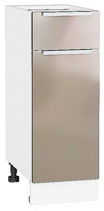 Шкаф нижний с 1-ой дверцей и ящиком Фьюжн 300 Gallant/Белый