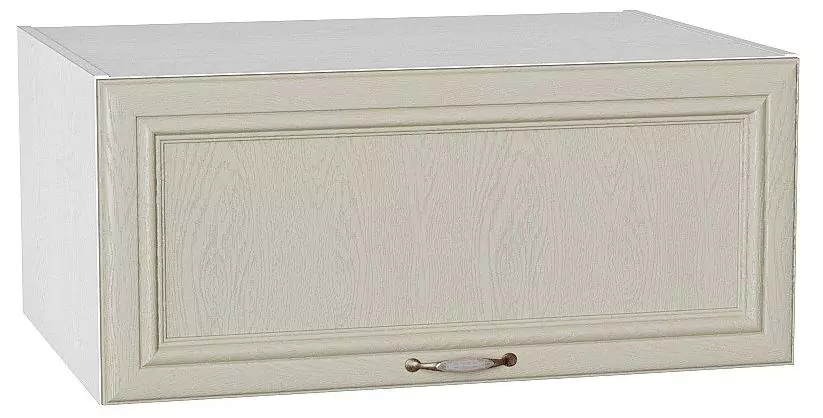 Шкаф верхний горизонтальный с увеличенной глубиной Шале 800 Ivory/Белый