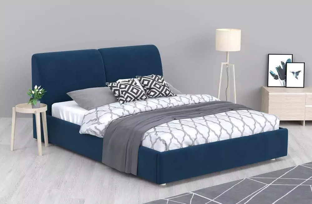 Мягкая кровать Бекка 140х200 дизайн 4