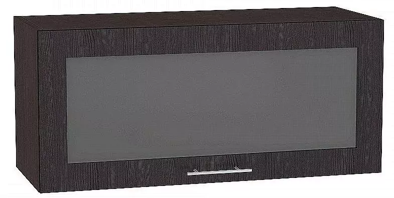Шкаф верхний горизонтальный остекленный Валерия-М 800 Венге/Венге
