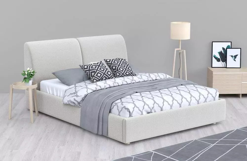 Мягкая кровать Бекка 140х200 дизайн 5