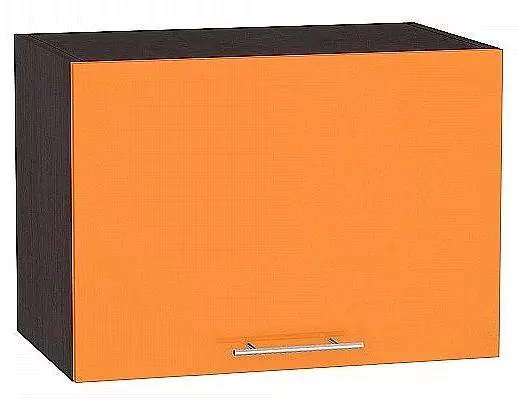 Шкаф верхний горизонтальный Валерия-М 500 Оранжевый глянец/Венге