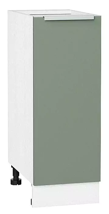 Шкаф нижний с 1-ой дверцей Фьюжн 300 Silky Mint/Белый