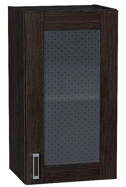 Шкаф верхний с 1-ой остекленной дверцей Лофт 720х400 Wenge Veralinga/Венге