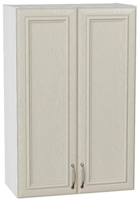 Шкаф верхний с 2-мя дверцами Шале 920х600 Ivory/Белый