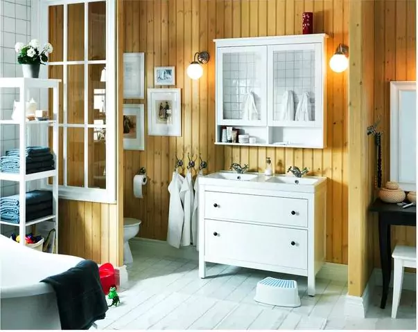 Зеркальный шкаф Хемнэс, Белый