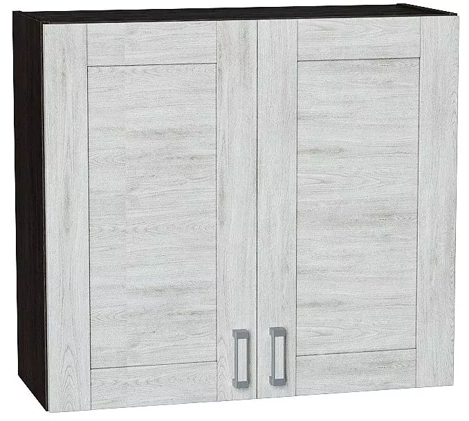Шкаф верхний с 2-мя дверцами Лофт 720х800 Nordic Oak/Венге