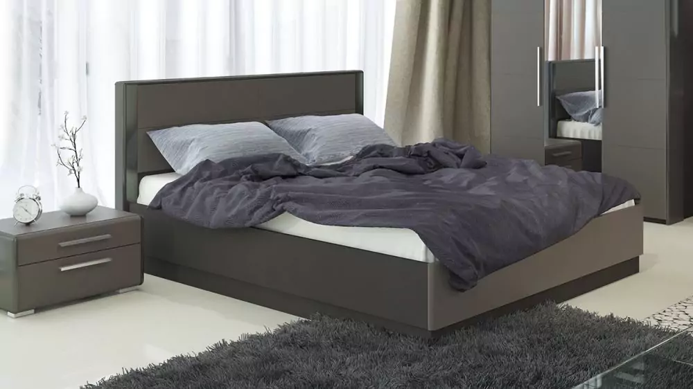 Кровать с подъемным механизмом Наоми дизайн 6