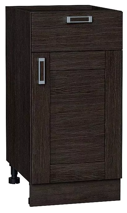 Шкаф нижний с 1-ой дверцей и ящиком Лофт 400 Wenge Veralinga/Венге