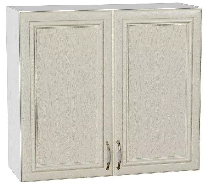 Шкаф верхний с 2-мя дверцами Шале 720х800 Ivory/Белый