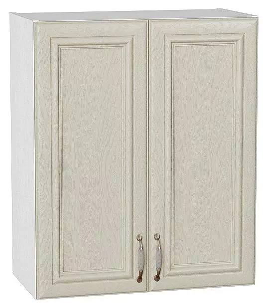 Шкаф верхний с 2-мя дверцами Шале 720х600 Ivory/Белый