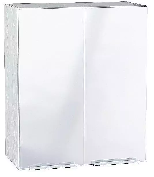 Шкаф верхний с 2-мя дверцами Фьюжн 720х600 Angel/Белый