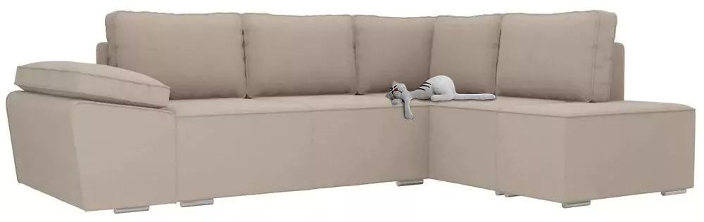 Угловой диван Хьюго рогожка дизайн 1