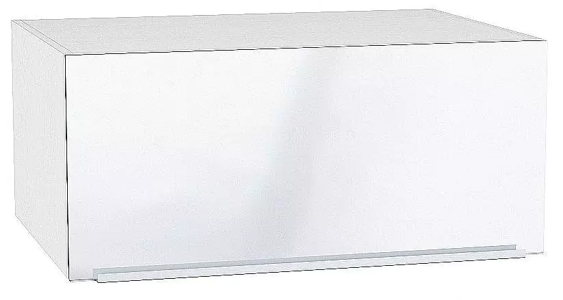 Шкаф верхний горизонтальный с увеличенной глубиной Фьюжн 800 Angel/Белый
