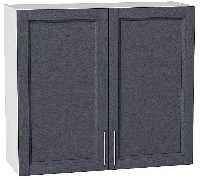 Шкаф верхний с 2-мя дверцами Сканди 720х800 Graphite Softwood/Белый
