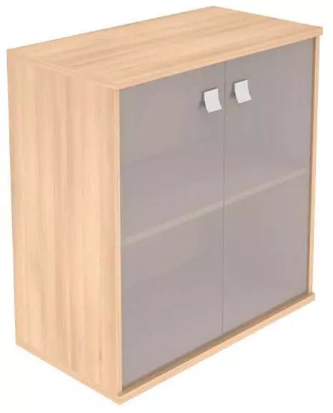 Шкаф низкий широкий 2 низкие двери стекло Style