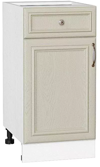 Шкаф нижний с 1-ой дверцей и ящиком Шале 400 Ivory/Белый