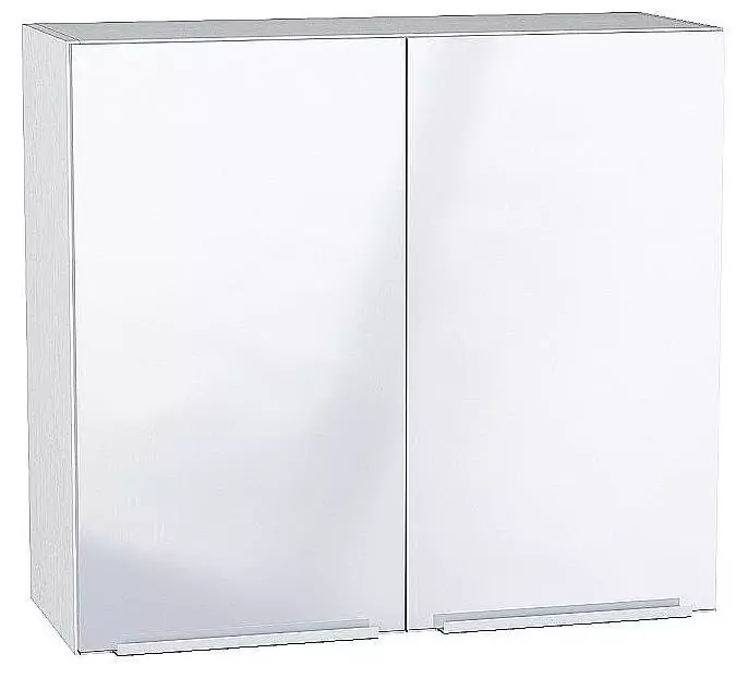 Шкаф верхний с 2-мя дверцами Фьюжн 720х800 Angel/Белый