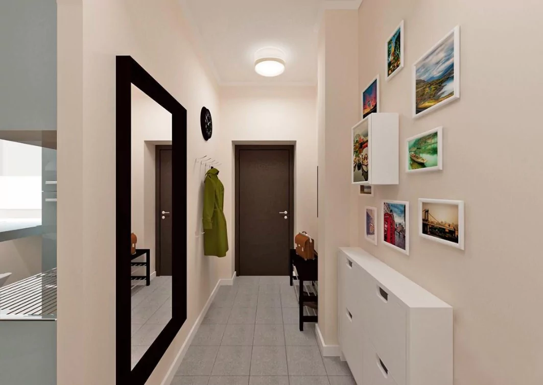 Прихожая для узкого коридора: 40 дизайн-идей с фото и 16 советов по оформлению