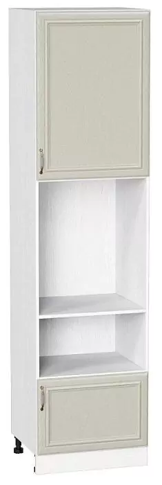 Шкаф пенал под бытовую технику с 1-ой дверцей и ящиком Шале 606Н (выс 920) Ivory/Белый