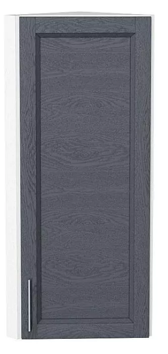 Шкаф верхний торцевой Сканди 300х920 Graphite Softwood/Белый