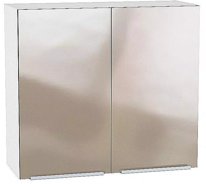 Шкаф верхний с 2-мя дверцами Фьюжн 720х800 Gallant/Белый