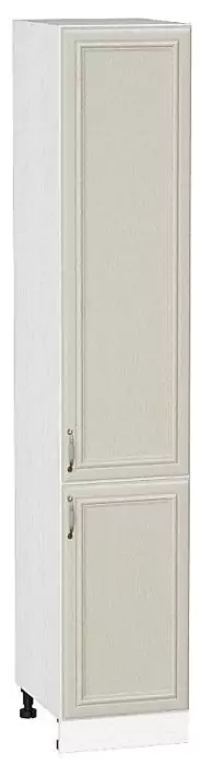 Шкаф пенал с 2-мя дверцами Шале 400 (для верхних шкафов высотой 720) Ivory/Белый