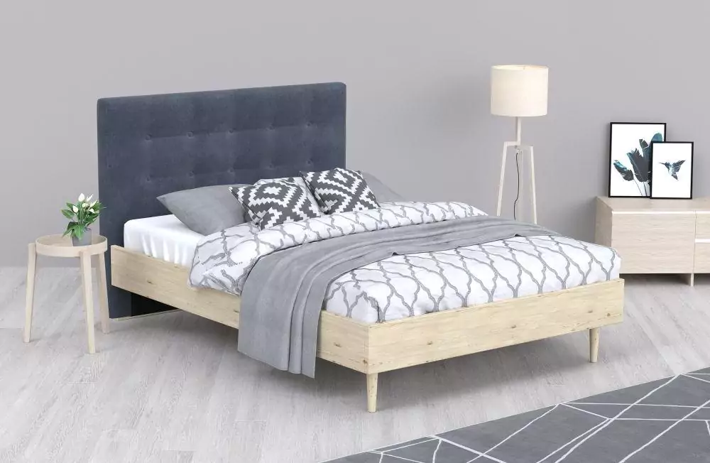 Мягкая кровать Альмена 160х200 дизайн 8