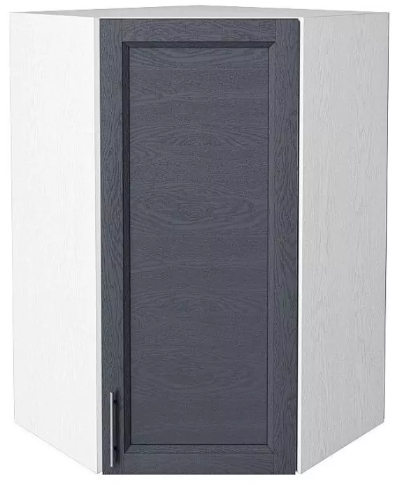 Шкаф верхний угловой Сканди 920 Graphite Softwood/Белый