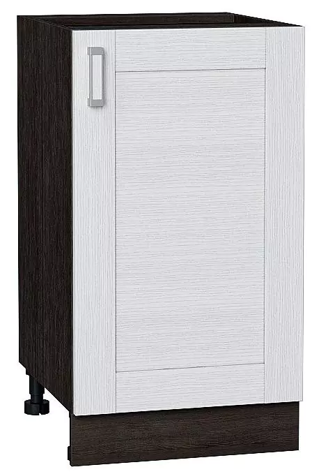 Шкаф нижний с 1-ой дверцей Лофт 450 Snow Veralinga/Венге