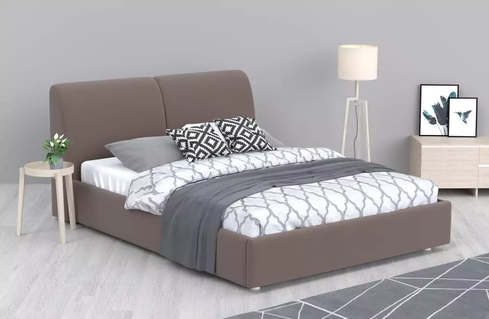 Мягкая кровать Бекка 140х200 дизайн 2