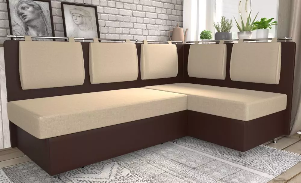Угловой кухонный диван Сюрприз дизайн 7
