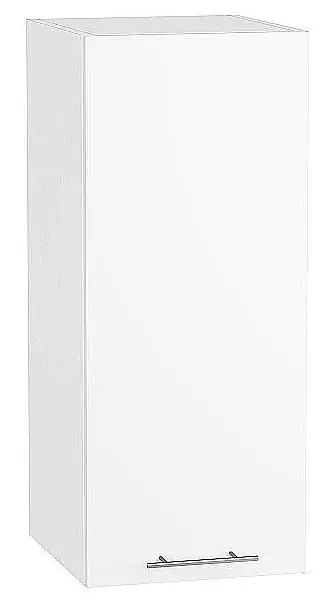 Шкаф верхний с 1-ой дверцей Валерия-М 920х300 Белый глянец/Белый