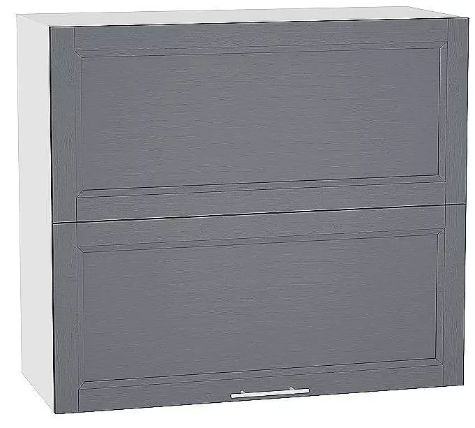 Шкаф верхний горизонтальный Сканди с подъемным механизмом 920х800 Graphite Softwood/Белый