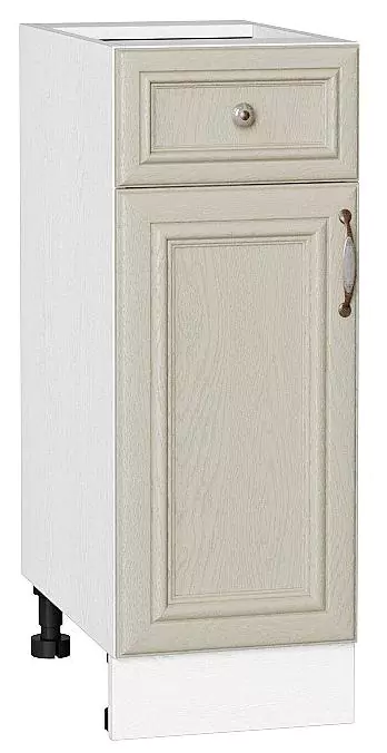 Шкаф нижний с 1-ой дверцей и ящиком Шале 300 Ivory/Белый