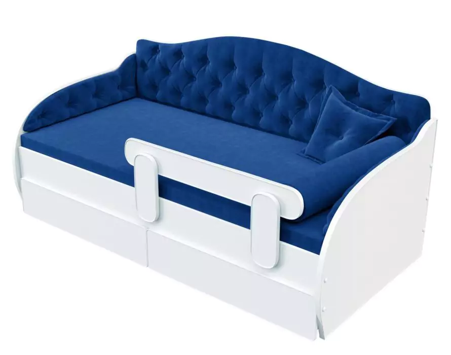 Кровать-тахта Вэлли с мягкими боковинами дизайн 12
